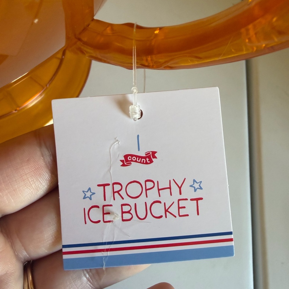 Golden Yellow Plastic Trophy Ice Bucket - Picture 2 of 4